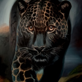 Painting for sale online - Black Leopard