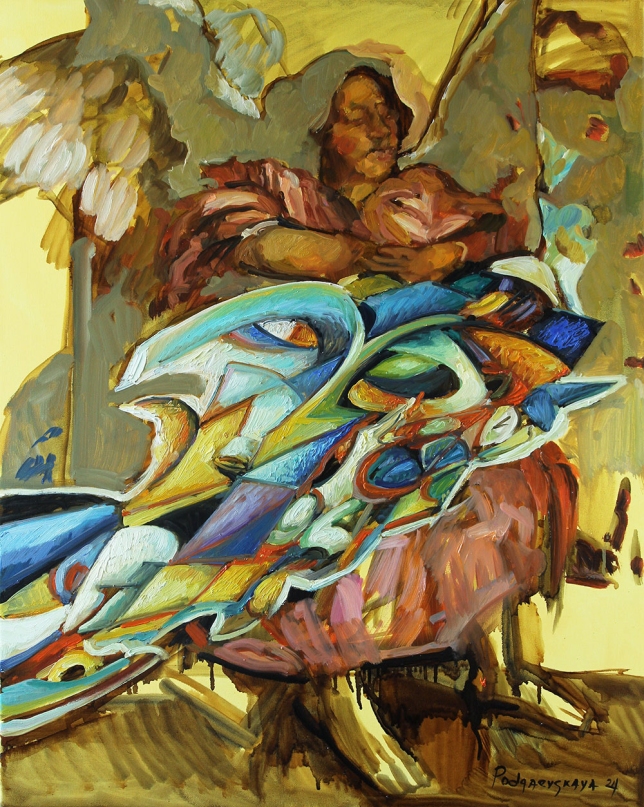 Painting for sale online - Angel and Time