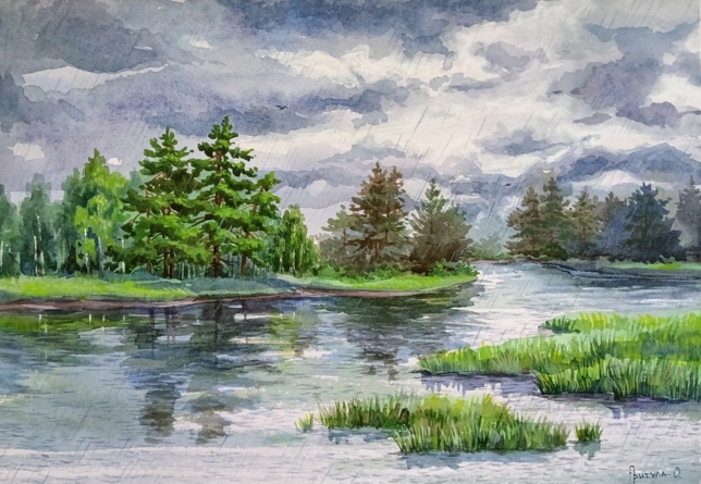 Painting for sale online - Rainy day