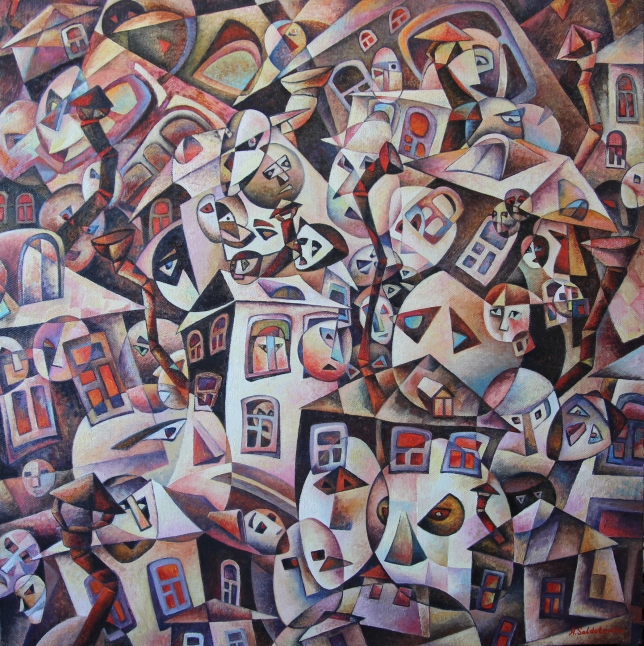 Painting for sale online - Residents of a provincial town