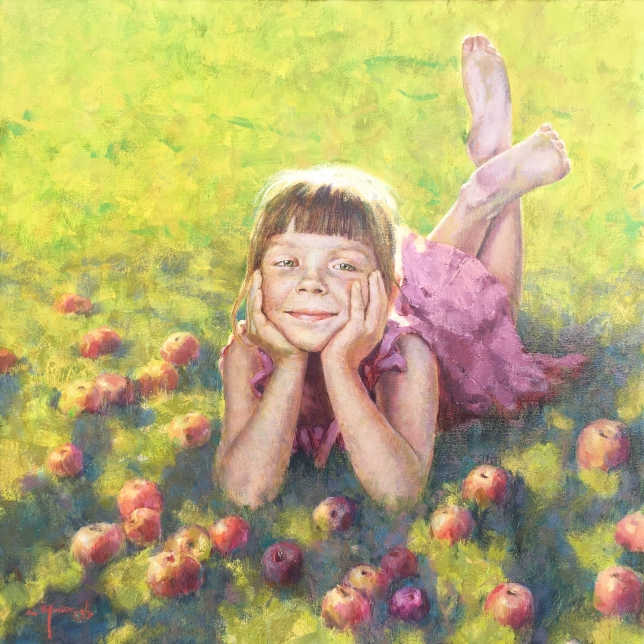 Painting for sale online - Rejuvenating apple tree.