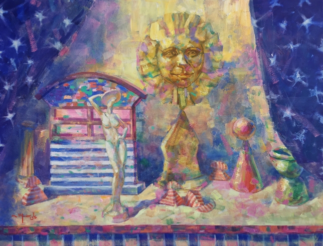 Painting for sale online - Series, Theatre. Behind the Magic Door