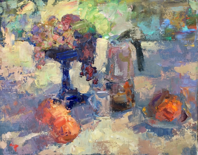 Painting for sale online - Blue vase