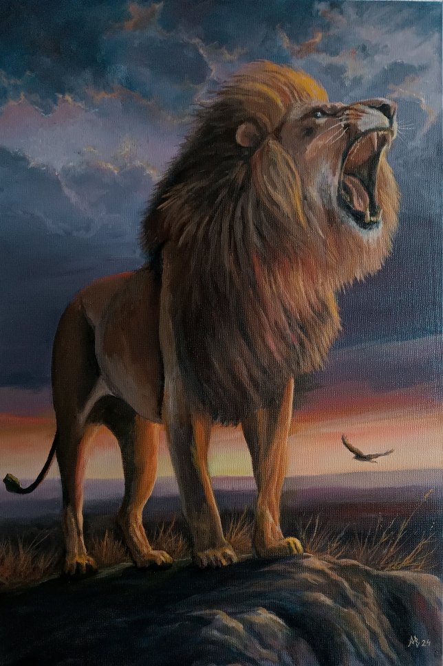 Painting for sale online - Lion