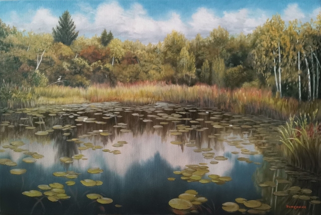 Painting for sale online - In August on the Msta River