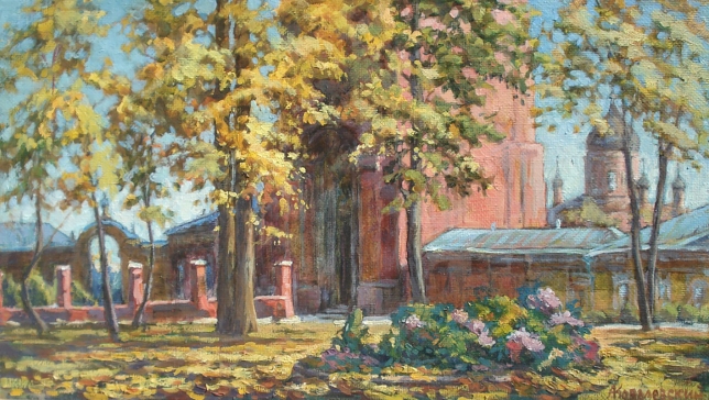 Painting for sale online - The main gate of the Ascension Davidov Hermitage
