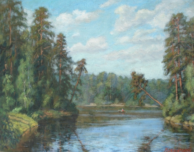 Painting for sale online - Summer in Moscow