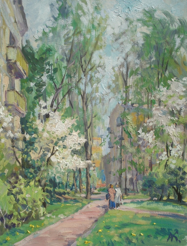 Painting for sale online - Spring on 3rd Parkovaya