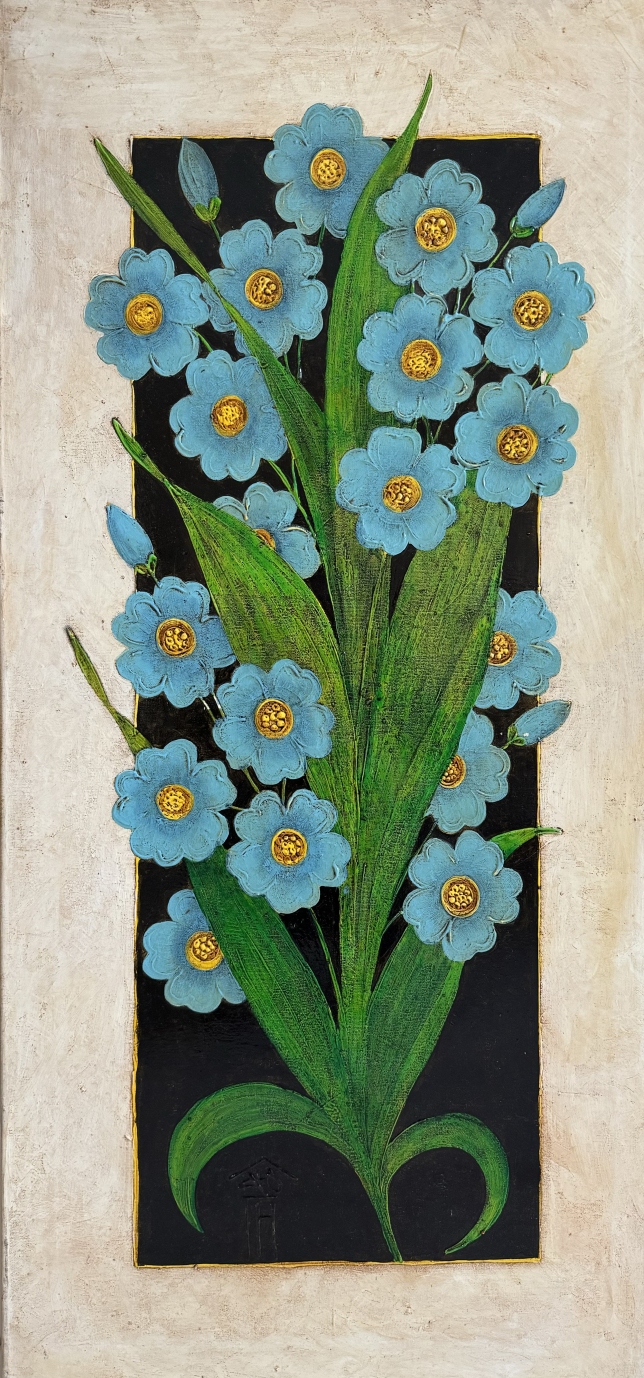 Painting for sale online - Forget-me-nots