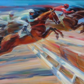 Painting for sale online - Triptych from the Energy series, part one 