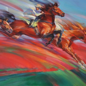 Painting for sale online - Triptych from the series