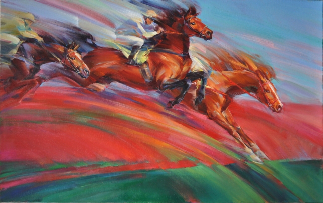 Painting for sale online - Triptych from the series