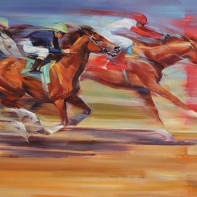 Painting for sale online - Triptych from the Energy series, part three 