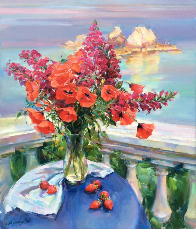 Painting for sale online - May bouquet in Crimea.