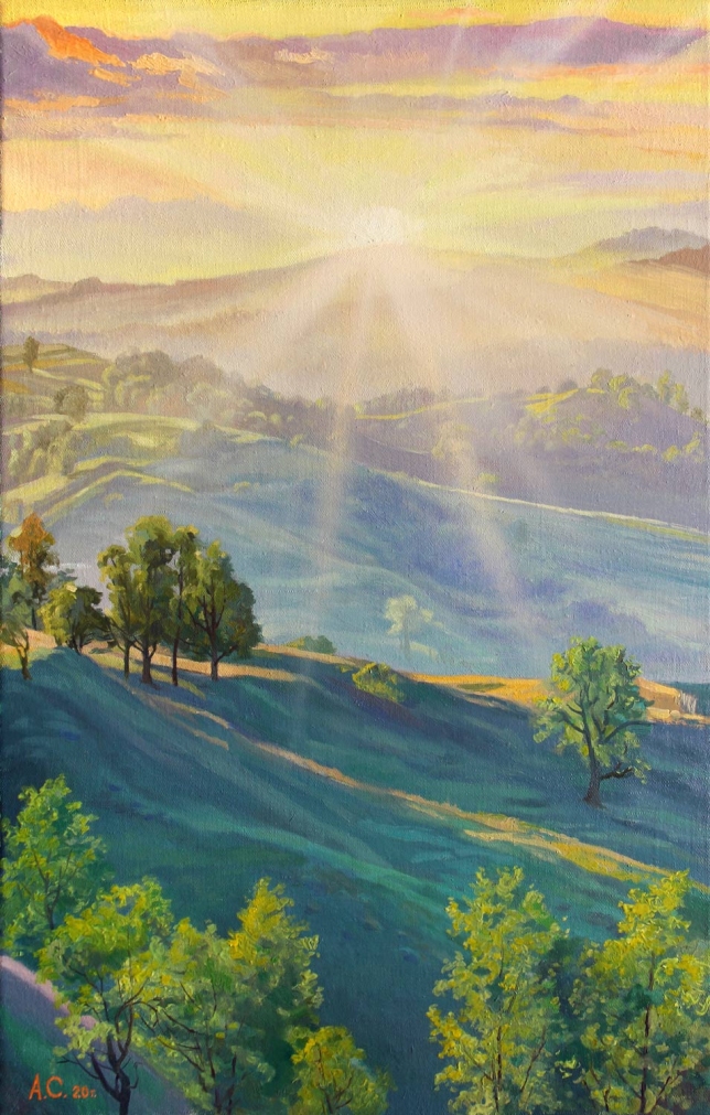 Painting for sale online - Radiant Hills