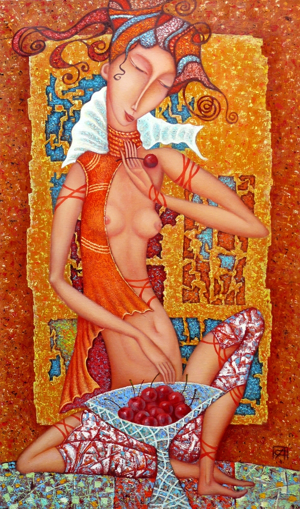 Painting for sale online - Ripe cherry