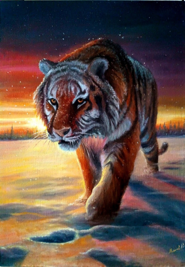 Painting for sale online - On the trail