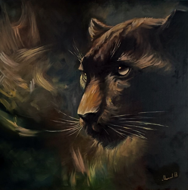 Painting for sale online - Panther