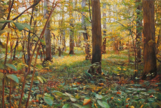 Painting for sale online - Sunny forest