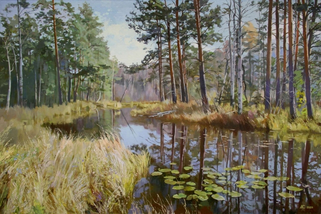 Painting for sale online - Black river