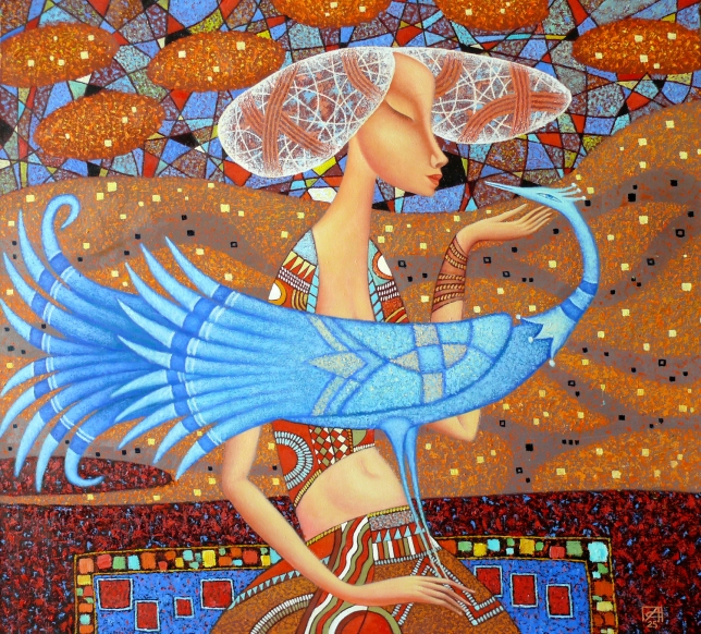 Painting for sale online - Blue Bird