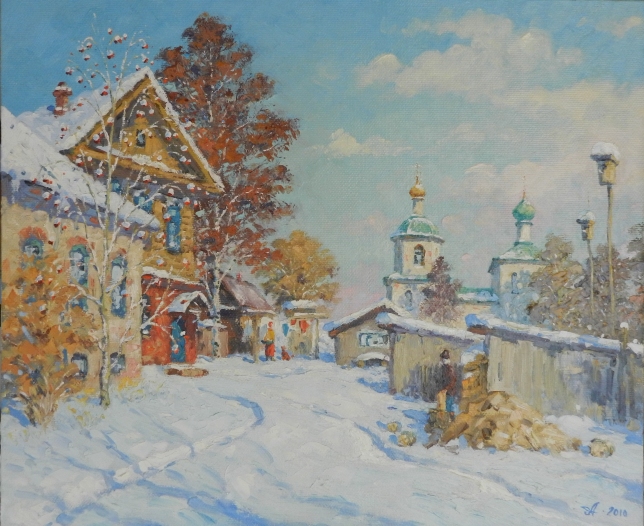 Painting for sale online - Sviyazhsk. Yard.