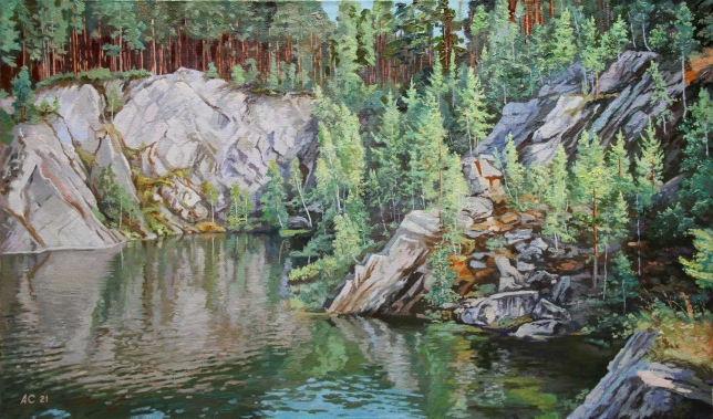 Painting for sale online - Deep Lake