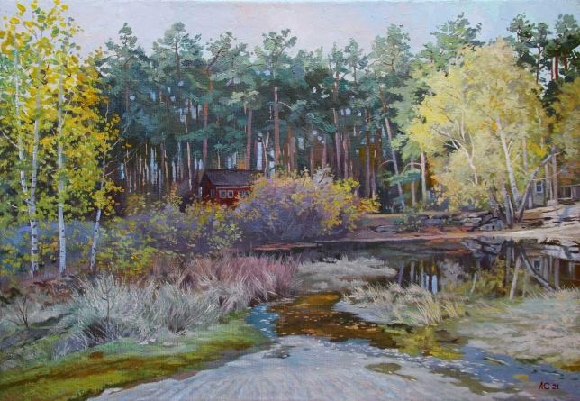 Painting for sale online - Crucian carp