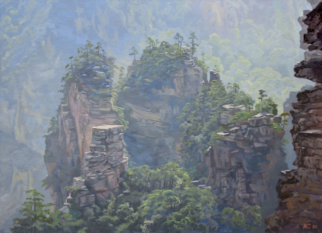 Painting for sale online - In the mountains of Avatar