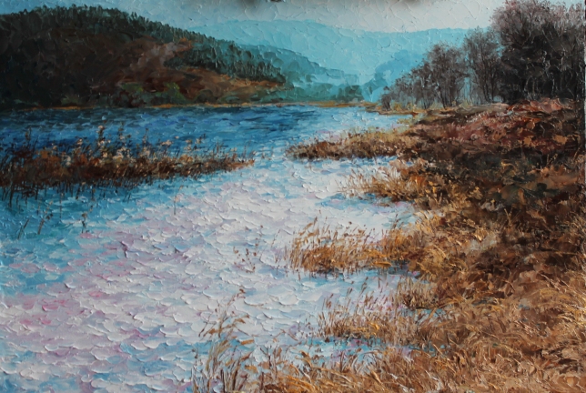 Painting for sale online - Spring. Frost