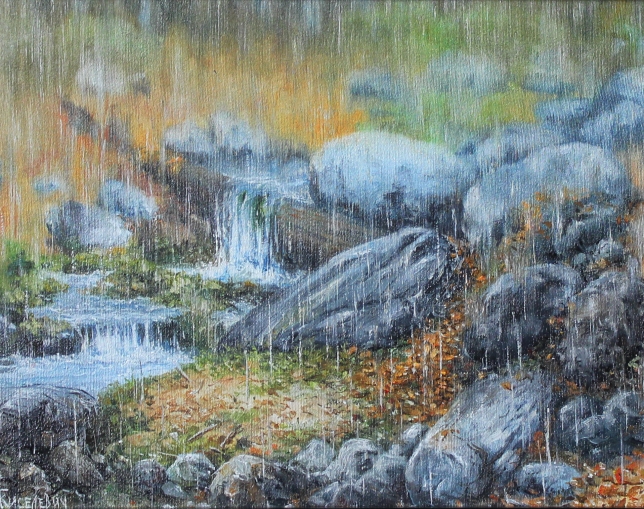 Painting for sale online - Arshan. Rain