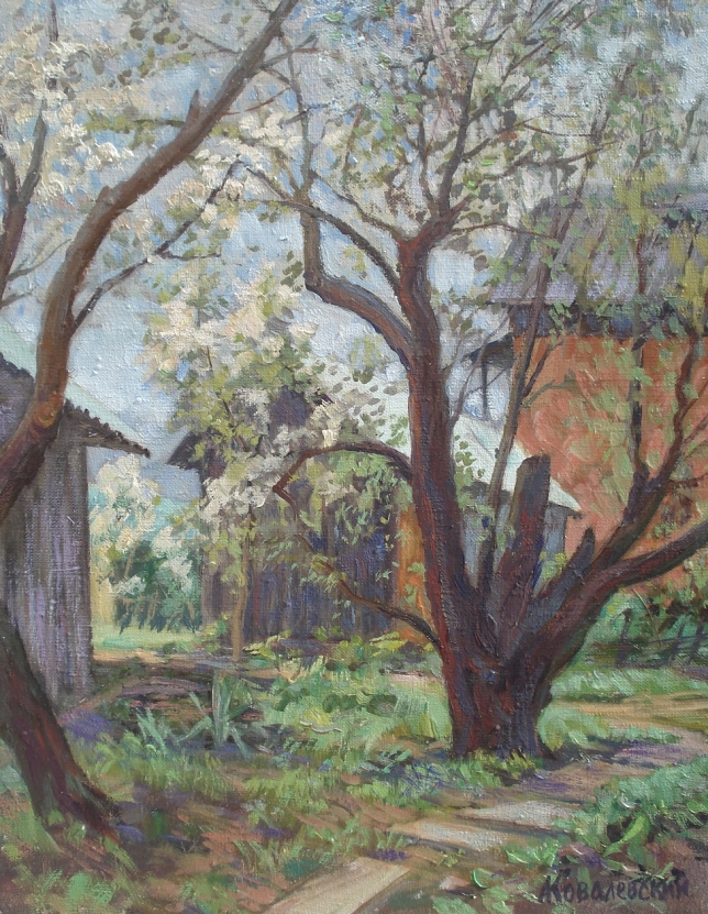 Painting for sale online - Old cherries in Podolsk