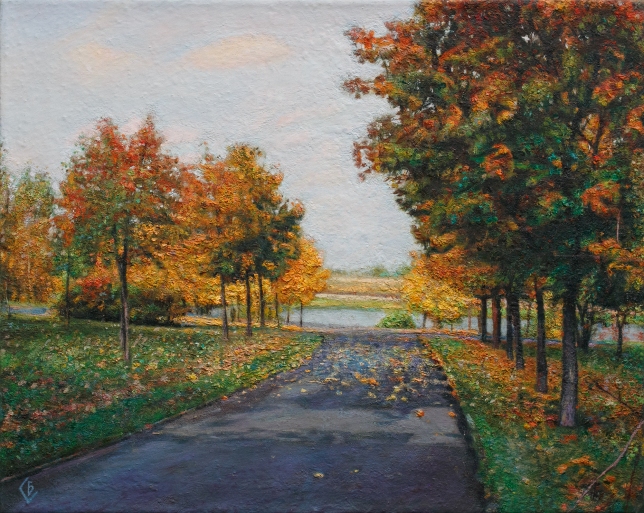 Painting for sale online - In the park in autumn