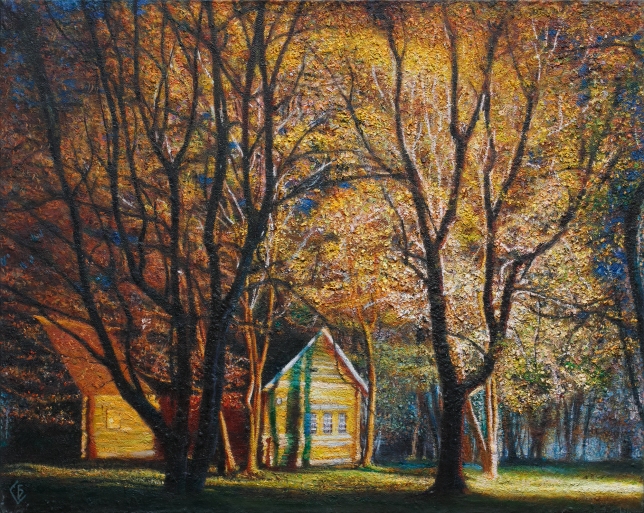 Painting for sale online - A hut in the forest