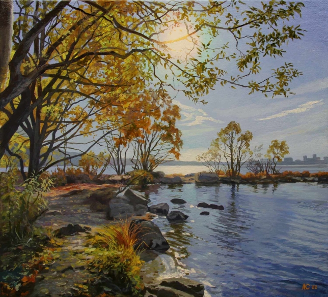 Painting for sale online - Nearby lake