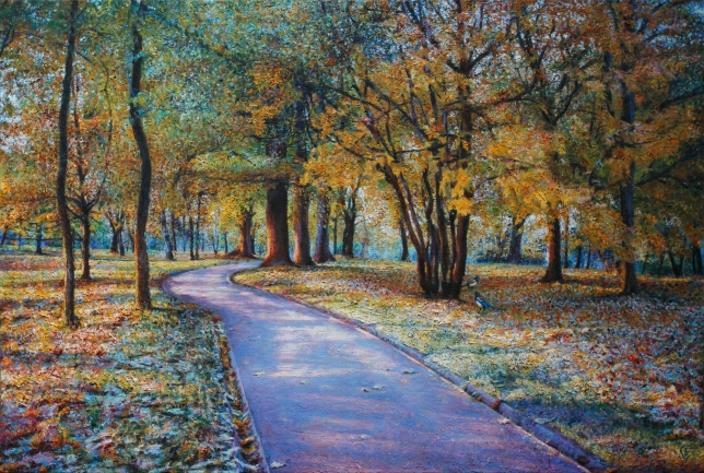 Painting for sale online - The track in Kolomenskoye. Autumn
