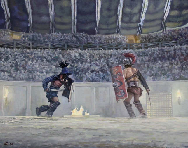 Painting for sale online - Fight