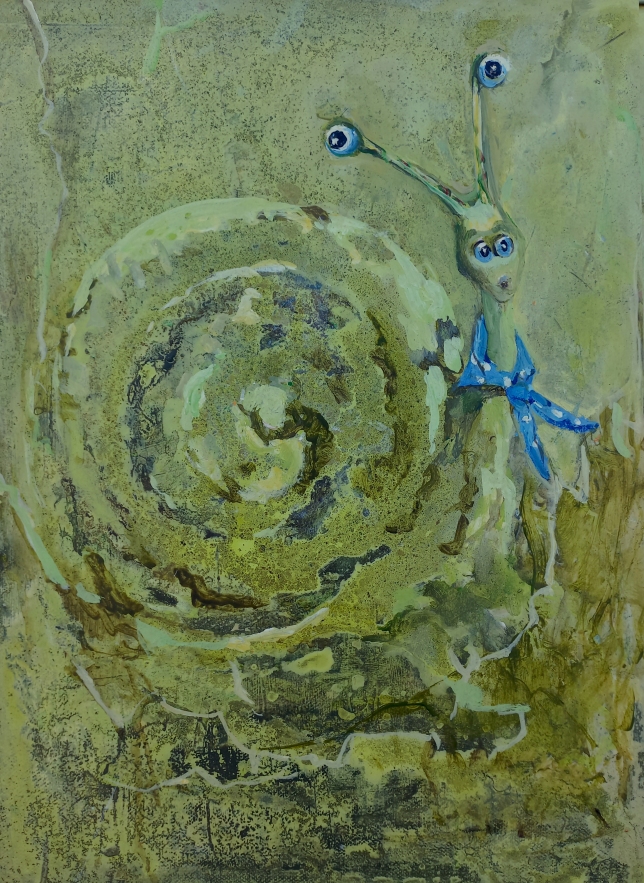 Painting for sale online - Funny snail