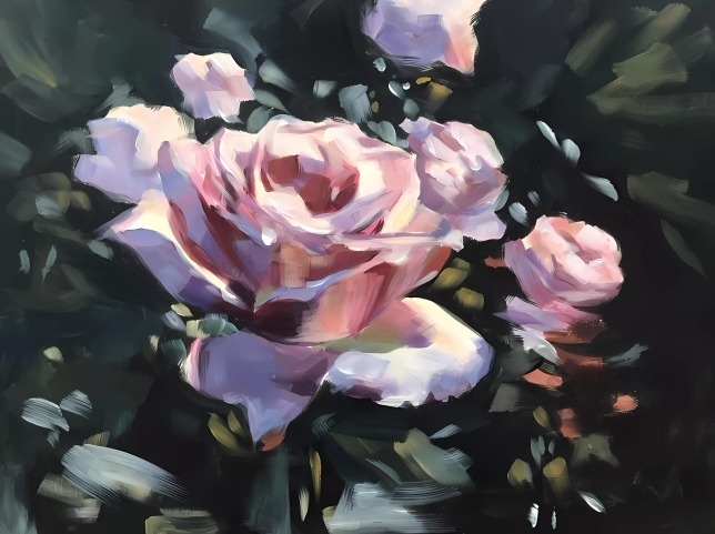 Painting for sale online - Roses 
