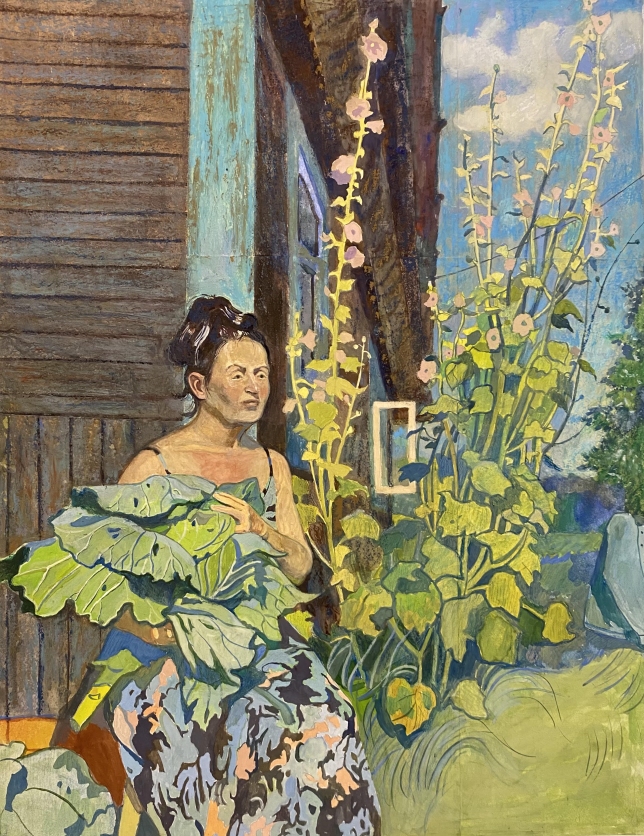 Painting for sale online - Woman with cabbage