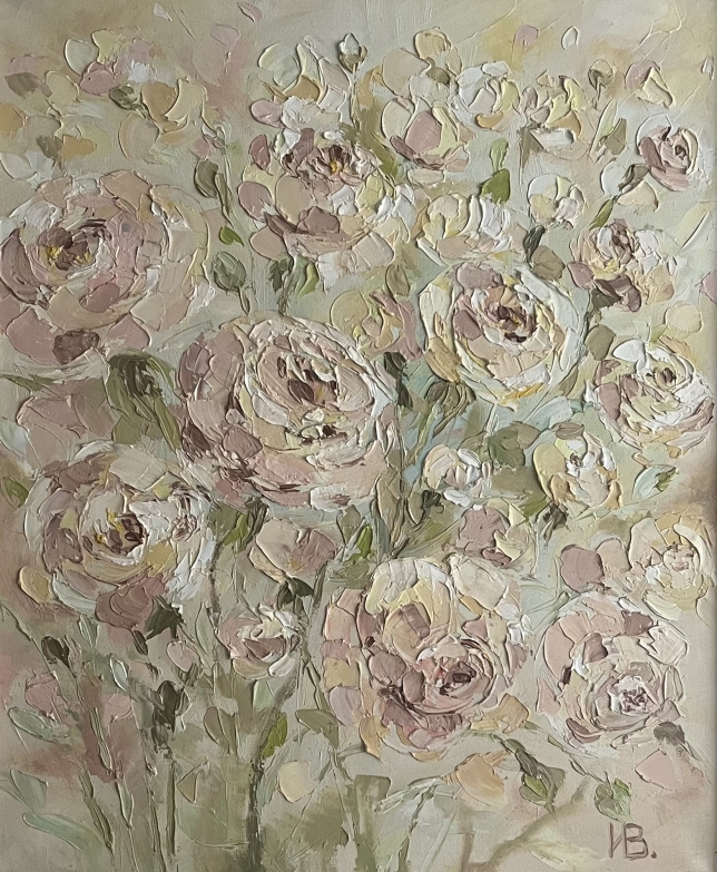 Painting for sale online - Pastel roses