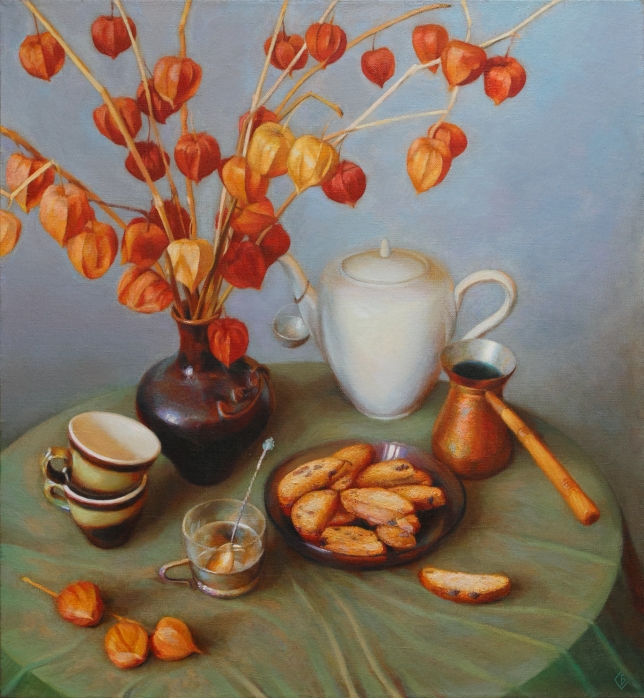 Painting for sale online - Still life with breadcrumbs