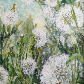 Painting for sale online - Sun in dandelions