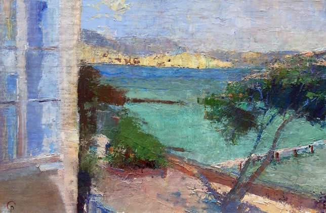 Painting for sale online - From the balcony of the Voloshin Museum. Koktebel