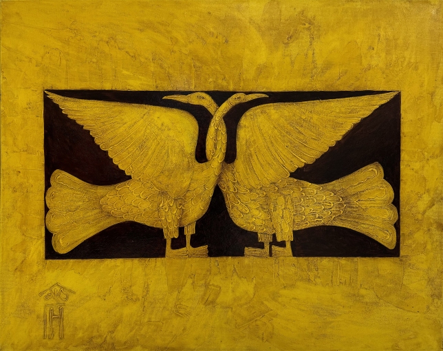 Painting for sale online - Heron-Geese