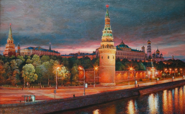 Painting for sale online - The Moscow Kremlin
