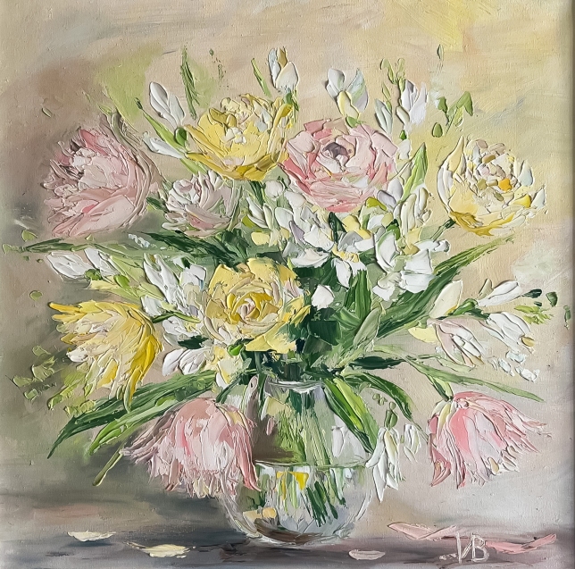 Painting for sale online - Spring bouquet