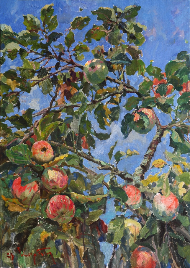 Painting for sale online - Apple tree branch