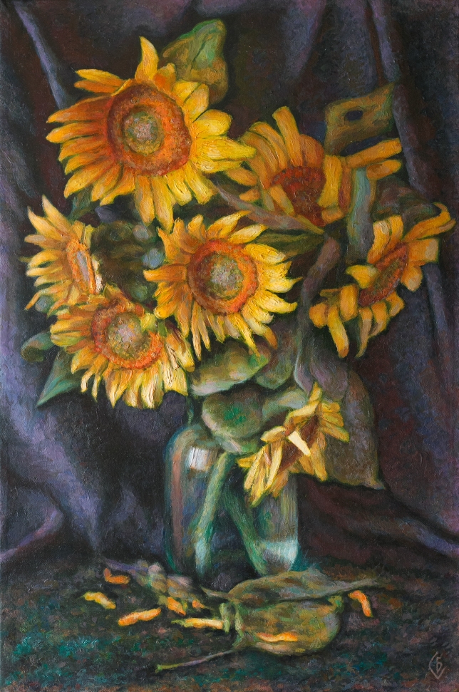 Painting for sale online - Sunflowers