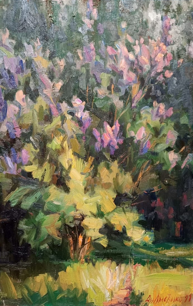 Painting for sale online - The Lilac is blooming